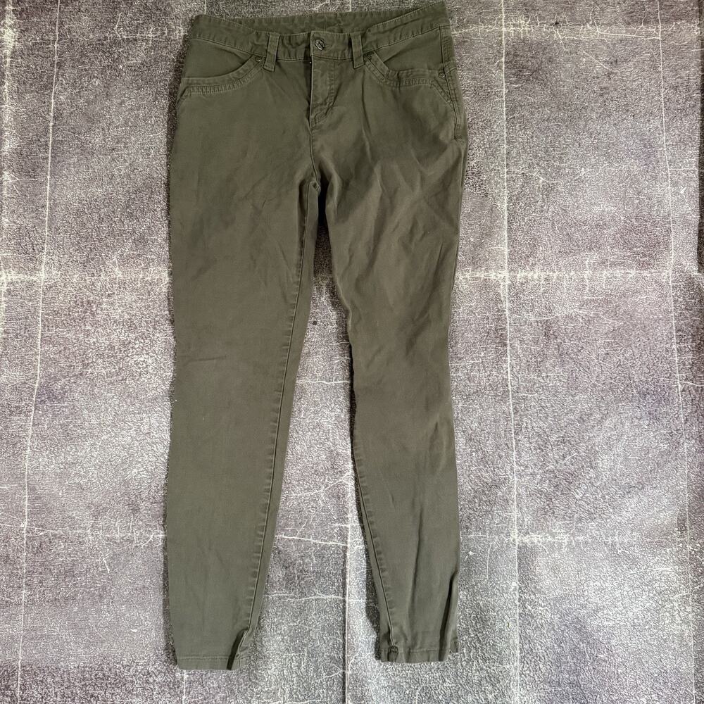 Women's Kuhl Brooke Skinny Forest Moss Green Casual Hiking Work Pants Sz 8 X 30